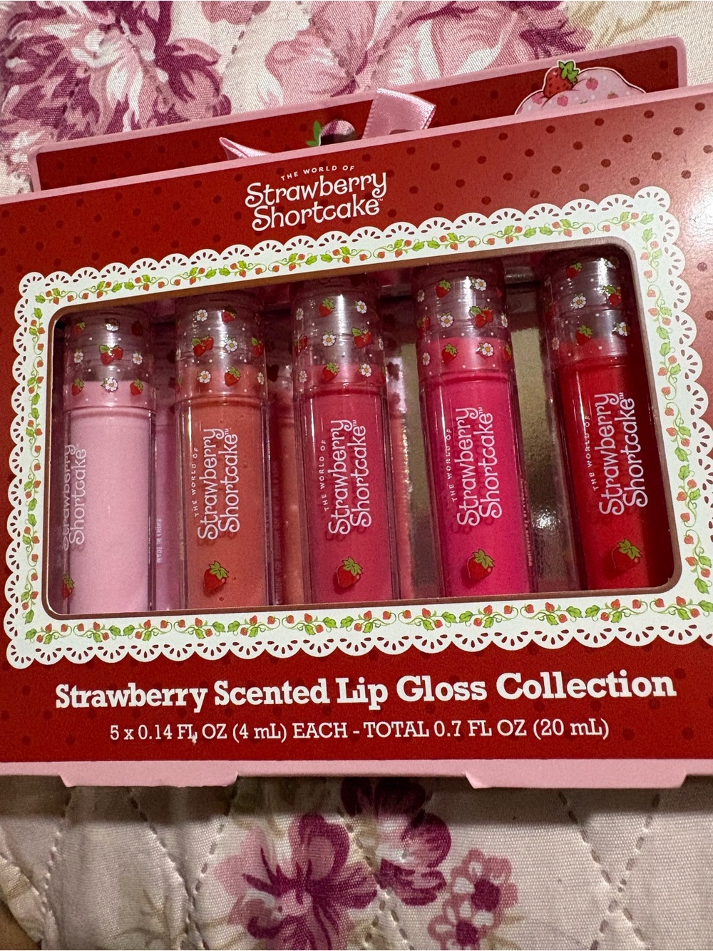 Strawberry Shortcake Strawberry Scented Lip Gloss Collection - Pink & Red Shades